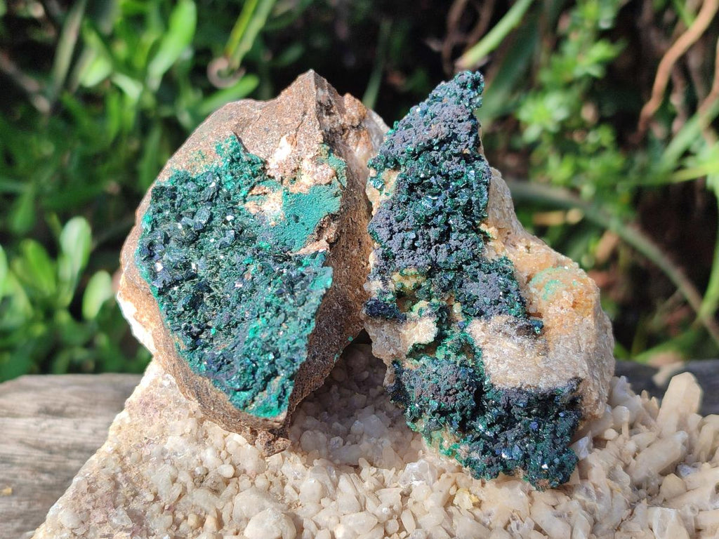 Natural Crystalline Malachite Specimens x 6 From Tenke Fungurume, Congo - Toprock Gemstones and Minerals 