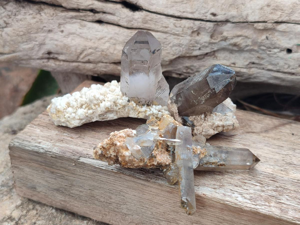 Natural Smokey Quartz Crystals x 72 From Mulanje, Malawi - Toprock Gemstones and Minerals 