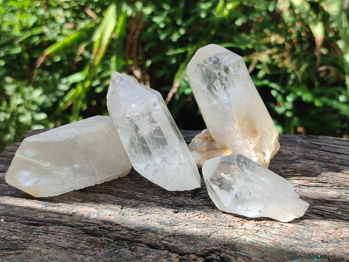 Natural Clear Quartz Crystals x 35 From Madagascar - Toprock Gemstones and Minerals 