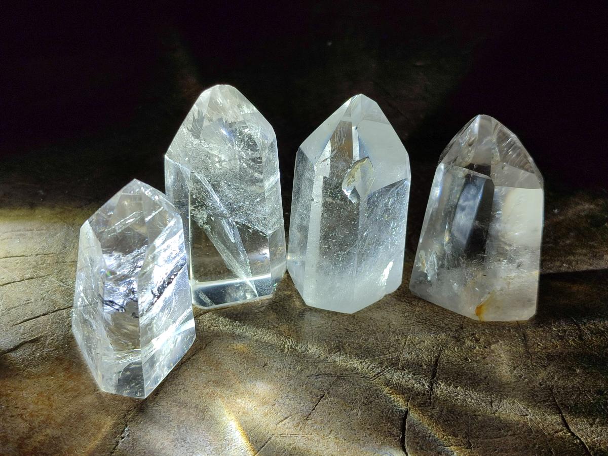 Polished Clear Quartz Crystals x 12 From Madagascar - Toprock Gemstones and Minerals 