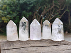Polished Clear Quartz Crystals x 12 From Madagascar - Toprock Gemstones and Minerals 