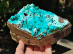 Natural Large Drusy Coated Chrysocolla with Malachite Specimen x 1 From Lupoto Mine, Congo - Toprock Gemstones and Minerals 