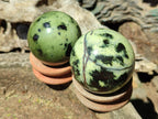 Polished Leopard Stone Spheres x 6 From Zimbabwe - Toprock Gemstones and Minerals 