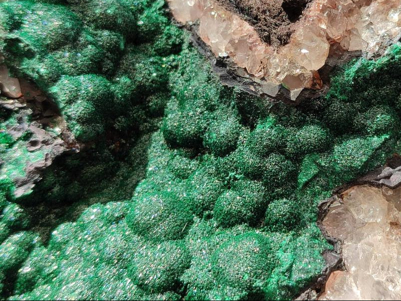 Natural XL Botryoidal Crystalline Ball Malachite On Dolomite Specimen x 1 From Mindingi Mine, Kambove, Congo - Toprock Gemstones and Minerals 