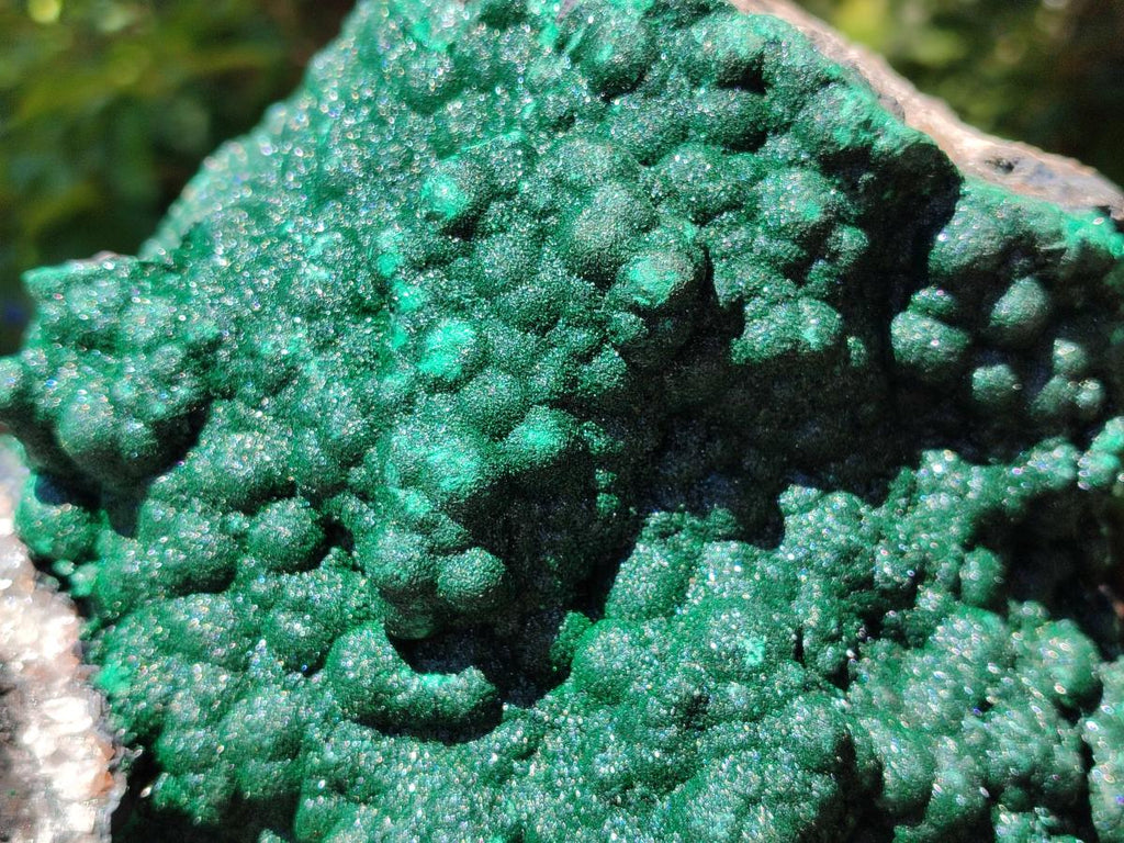 Natural XL Botryoidal Crystalline Ball Malachite On Dolomite Specimen x 1 From Mindingi Mine, Kambove, Congo - Toprock Gemstones and Minerals 