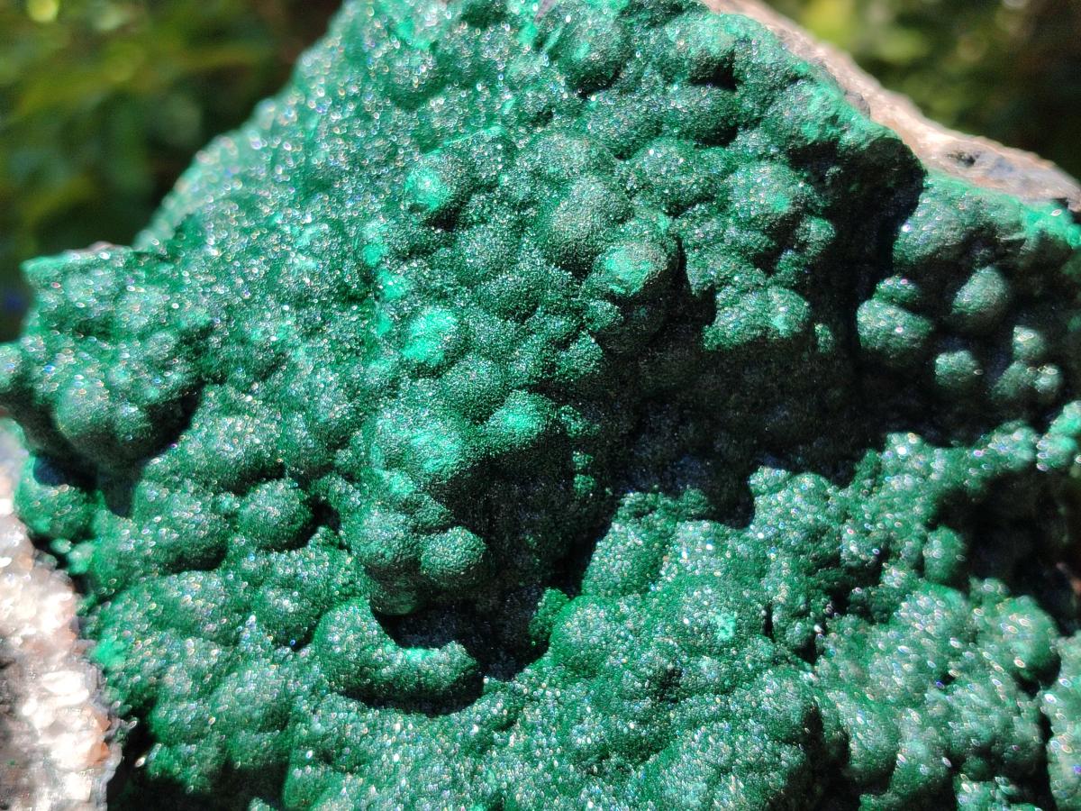 Natural XL Botryoidal Crystalline Ball Malachite On Dolomite Specimen x 1 From Mindingi Mine, Kambove, Congo - Toprock Gemstones and Minerals 