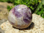 Polished Chevron Amethyst Galets x 24 From Madagascar - Toprock Gemstones and Minerals 