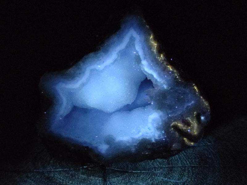 Natural Blue Lace Agate Geode Specimens x 24 From Nsanje, Malawi - Toprock Gemstones and Minerals 