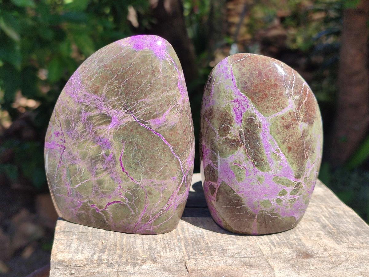 Polished Mixed Mineral Standing Free Forms and Free Form x 4 From Madagascar - Toprock Gemstones and Minerals 