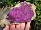 Polished One Side Metallic Purpurite Specimens x 3 From Erongo Namibia - Toprock Gemstones and Minerals 