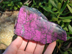 Polished One Side Metallic Purpurite Specimens x 3 From Erongo Namibia - Toprock Gemstones and Minerals 