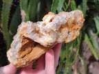 Natural Golden Limonite Quartz Clusters x 6 From Solwezi Zambia - Toprock Gemstones and Minerals 