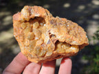 Natural Golden Limonite Quartz Clusters x 6 From Solwezi Zambia - Toprock Gemstones and Minerals 