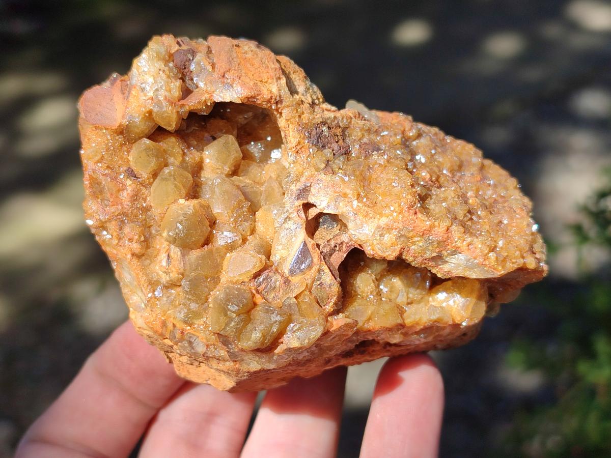 Natural Golden Limonite Quartz Clusters x 6 From Solwezi Zambia - Toprock Gemstones and Minerals 