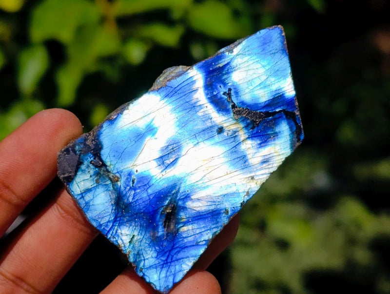 Polished Labradorite Slices x 35 From Madagascar - Toprock Gemstones and Minerals 