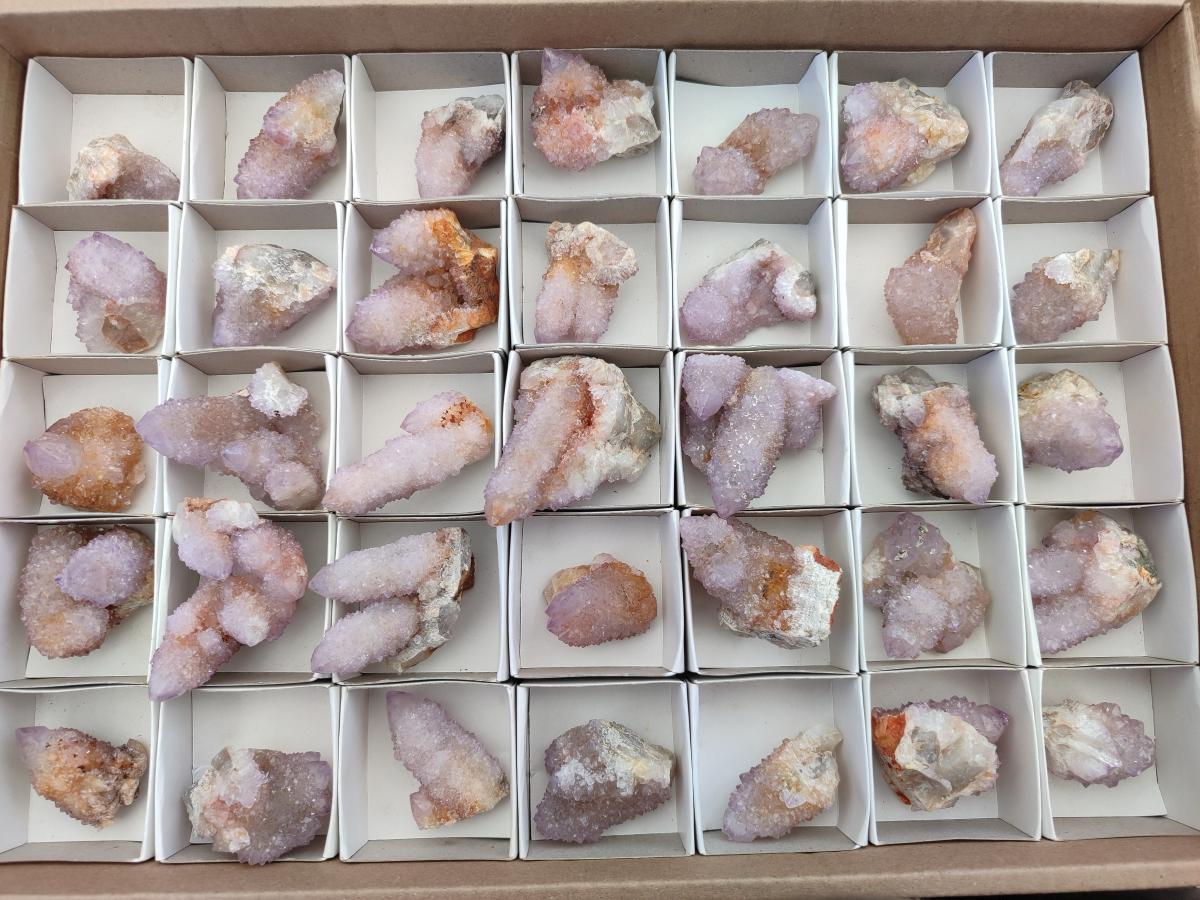 Natural Amethyst Spirit Quartz Clusters x 35 From Boekenhouthoek, South Africa - Toprock Gemstones and Minerals 