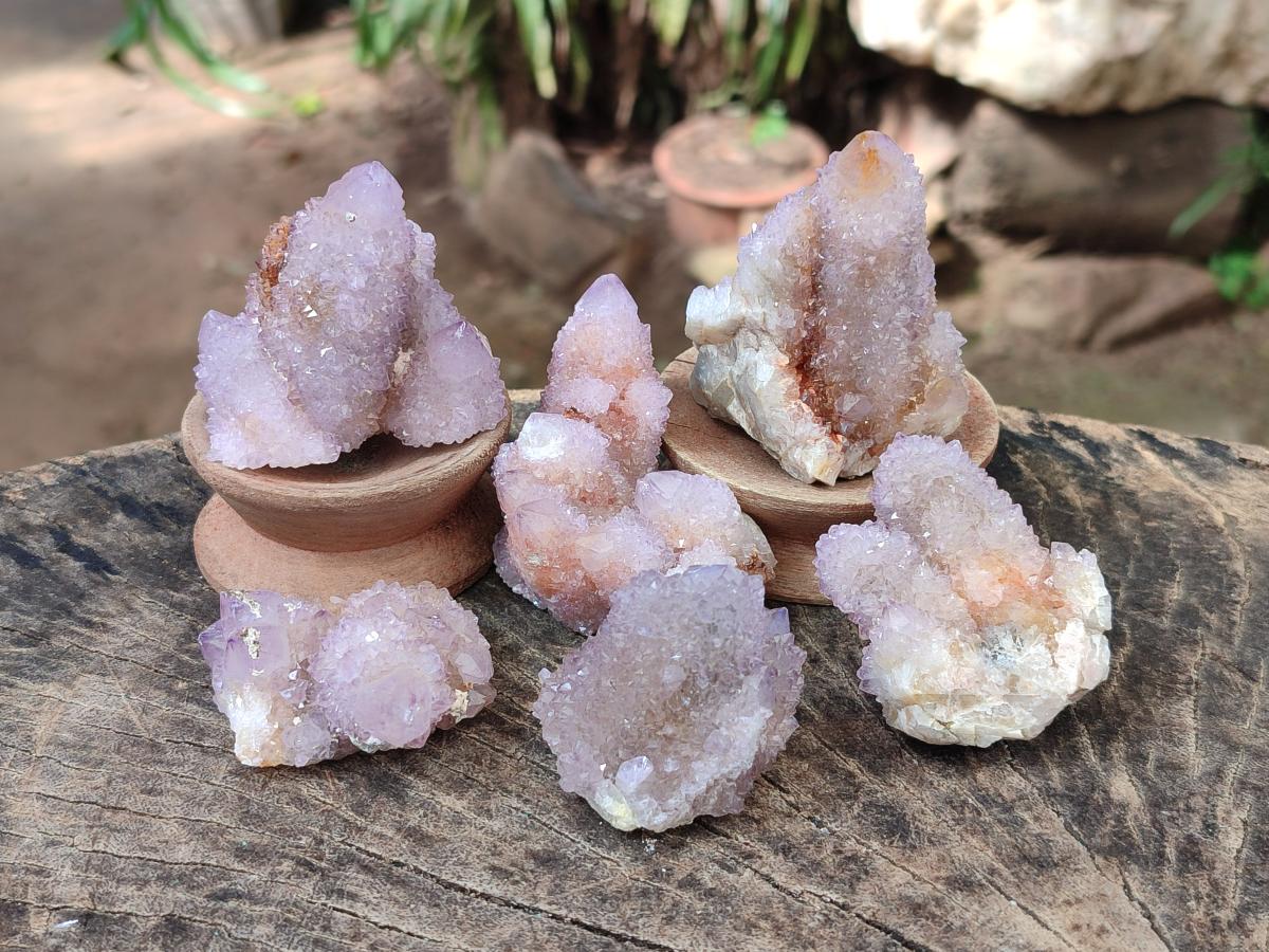 Natural Amethyst Spirit Quartz Clusters x 35 From Boekenhouthoek, South Africa - Toprock Gemstones and Minerals 