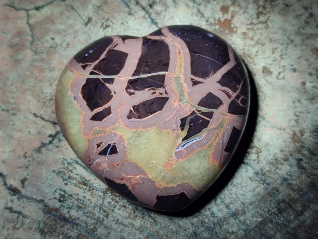 Polished Septerye Hearts x 12 From Mahajanga, Madagascar - Toprock Gemstones and Minerals 