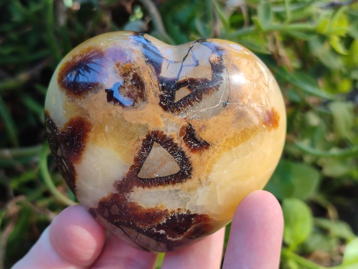 Polished Septerye Hearts x 12 From Mahajanga, Madagascar - Toprock Gemstones and Minerals 