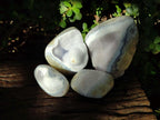 Polished Blue Lace Agate Standing Free Forms and Free Forms  x 4 From Nsanje, Malawi - Toprock Gemstones and Minerals 