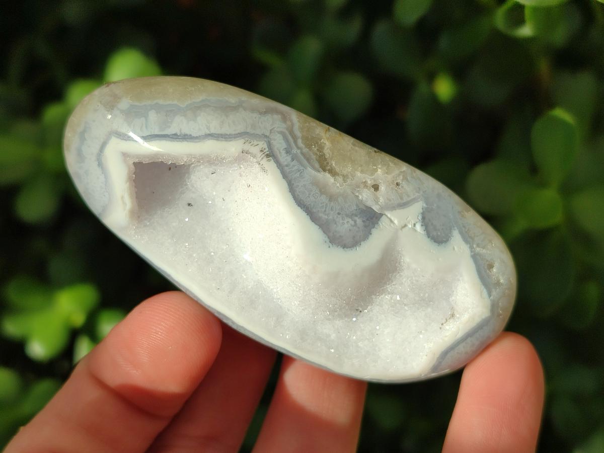 Polished Blue Lace Agate Standing Free Forms and Free Forms  x 4 From Nsanje, Malawi - Toprock Gemstones and Minerals 