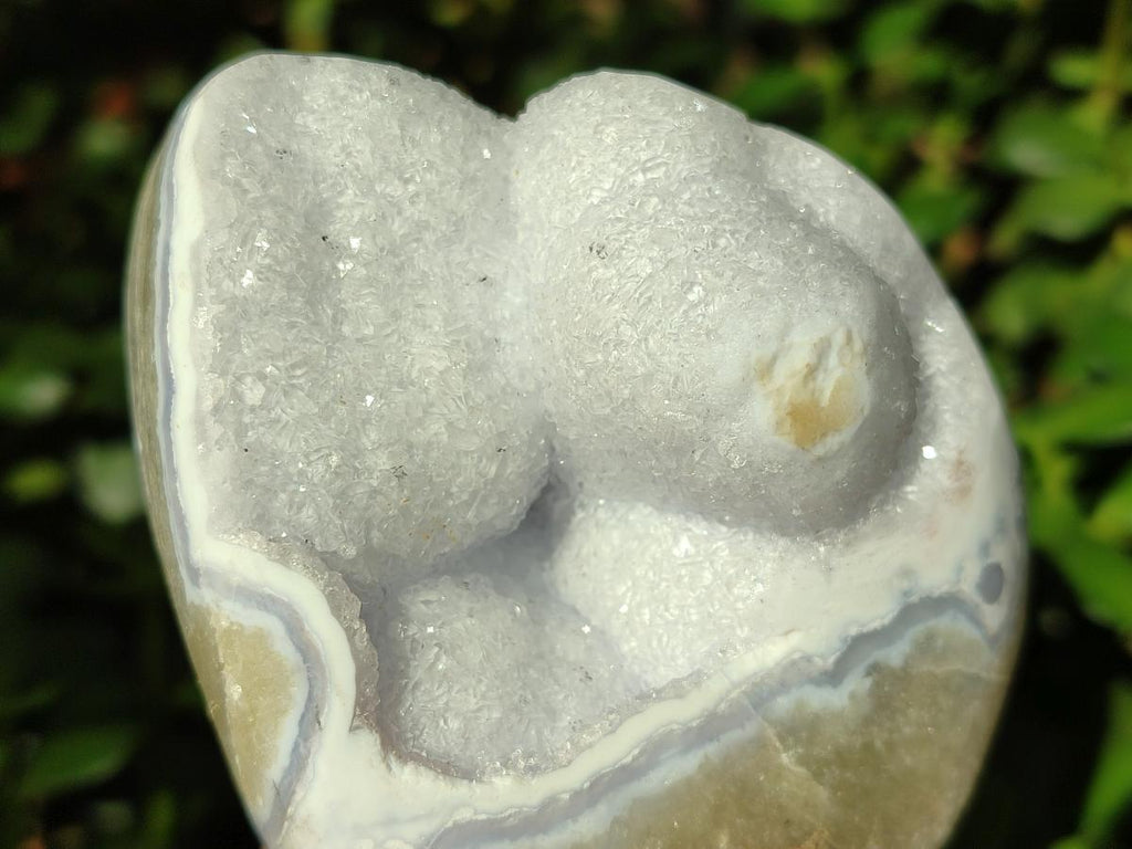 Polished Blue Lace Agate Standing Free Forms and Free Forms  x 4 From Nsanje, Malawi - Toprock Gemstones and Minerals 