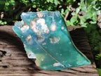 Polished On One Side Mtorolite Chrysoprase Plates x 2 From Mutorashanga, Zimbabwe - Toprock Gemstones and Minerals 