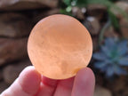 Polished Orange Twist Calcite Galets x 25 From Maevantanana, Madagascar - Toprock Gemstones and Minerals 