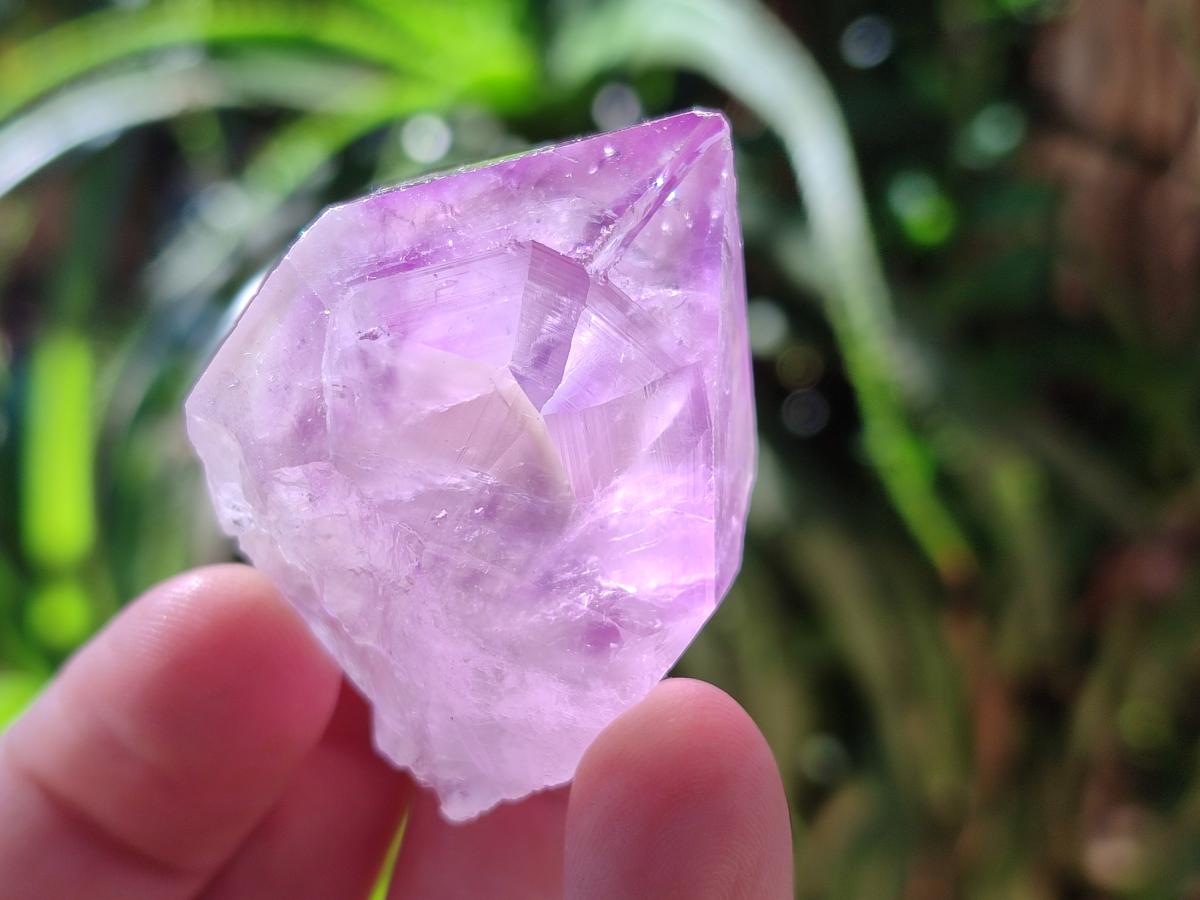 Natural Jacaranda Amethyst Single Crystals x 24 From Mumbwa, Zambia - Toprock Gemstones and Minerals 