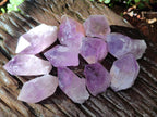 Natural Jacaranda Amethyst Single Crystals x 24 From Mumbwa, Zambia - Toprock Gemstones and Minerals 