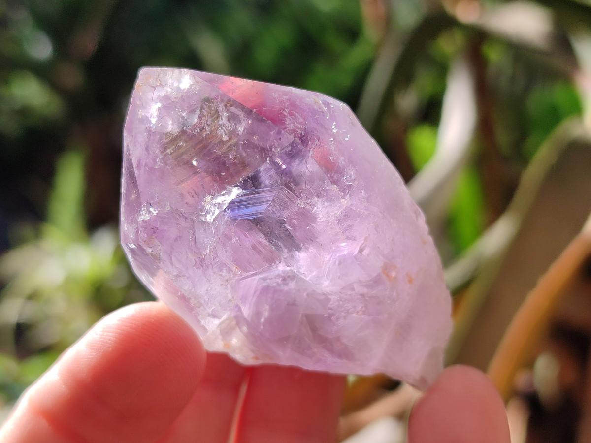 Natural Jacaranda Amethyst Single Crystals x 24 From Mumbwa, Zambia - Toprock Gemstones and Minerals 