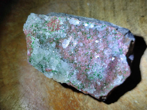 Natural Salrose Cobaltoan Dolomite with Malachite and Chrysocolla Specimens x 6 From Kakanda, Congo