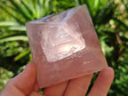 Polished Gemmy Rose Quartz Pyramids x 5 From Madagascar - Toprock Gemstones and Minerals 