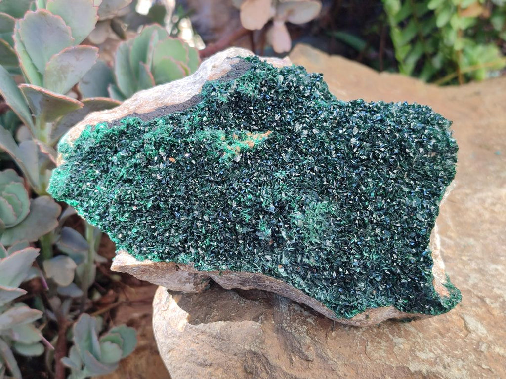 Natural Crystalline Malachite Specimens x 2 From Tenke Fungurume, Congo - Toprock Gemstones and Minerals 
