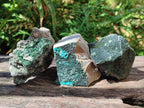 Natural Libethenite Crystals on Dolomite Matrix Specimens x 5 From Shituru, Congo - Toprock Gemstones and Minerals 
