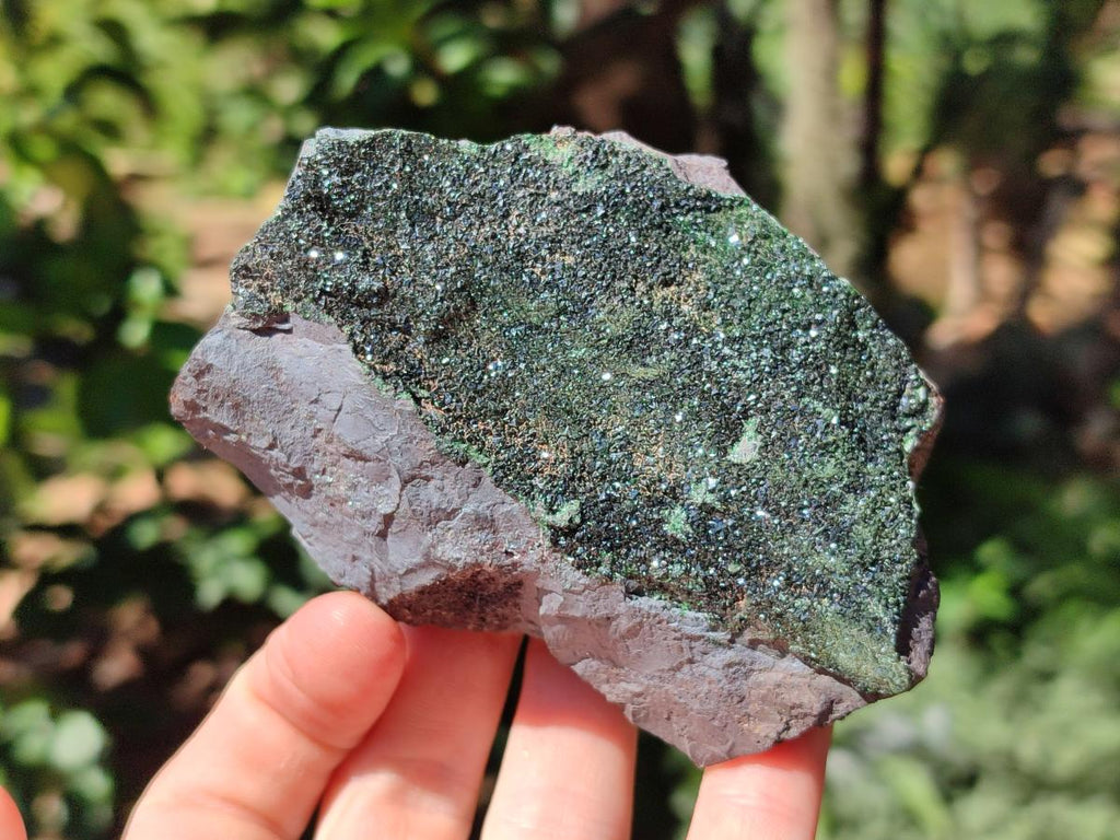Natural Libethenite Crystals on Dolomite Matrix Specimens x 5 From Shituru, Congo - Toprock Gemstones and Minerals 