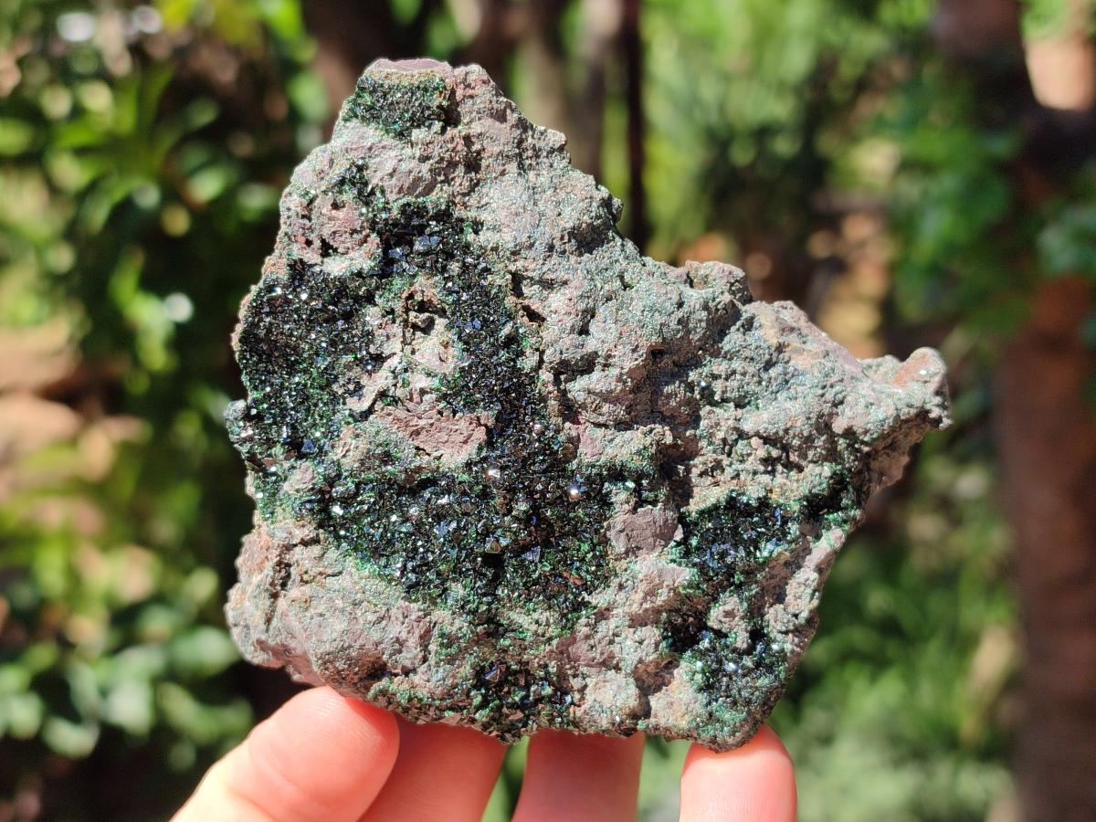 Natural Libethenite Crystals on Dolomite Matrix Specimens x 5 From Shituru, Congo - Toprock Gemstones and Minerals 