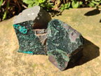 Natural Libethenite Crystals on Dolomite Matrix Specimens x 5 From Shituru, Congo - Toprock Gemstones and Minerals 