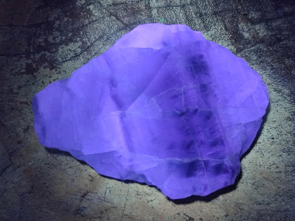Polished On One Side Watermelon Fluorite Specimens x 6 From Uis, Namibia - Toprock Gemstones and Minerals 