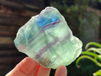 Polished On One Side Watermelon Fluorite Specimens x 6 From Uis, Namibia - Toprock Gemstones and Minerals 