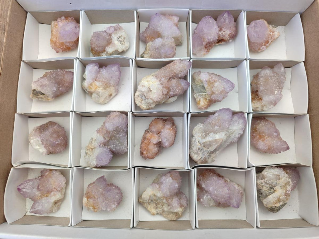 Natural Amethyst Spirit Crystals and Clusters x 20 From Boekenhouthoek, South Africa - Toprock Gemstones and Minerals 