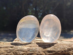 Polished Girasol Pearl Quartz Palm Stones x 31 From Ambatondrazaka, Madagascar - Toprock Gemstones and Minerals 