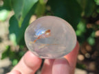 Polished Girasol Pearl Quartz Palm Stones x 31 From Ambatondrazaka, Madagascar - Toprock Gemstones and Minerals 