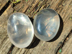 Polished Girasol Pearl Quartz Palm Stones x 31 From Ambatondrazaka, Madagascar - Toprock Gemstones and Minerals 