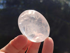 Polished Girasol Pearl Quartz Palm Stones x 31 From Ambatondrazaka, Madagascar - Toprock Gemstones and Minerals 