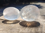 Polished Girasol Pearl Quartz Palm Stones x 31 From Ambatondrazaka, Madagascar - Toprock Gemstones and Minerals 