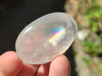 Polished Girasol Pearl Quartz Palm Stones x 31 From Ambatondrazaka, Madagascar - Toprock Gemstones and Minerals 