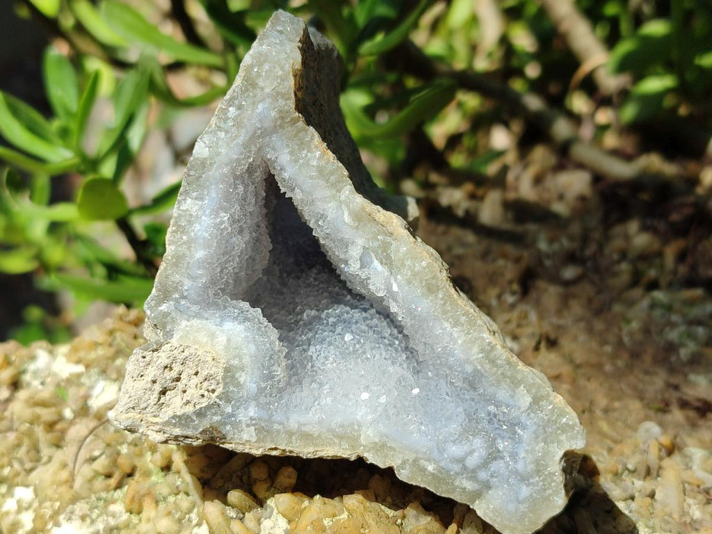 Natural Blue Lace Agate Geode Specimens x 12 From Nsanje, Malawi - Toprock Gemstones and Minerals 