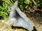 Natural Blue Lace Agate Geode Specimens x 12 From Nsanje, Malawi - Toprock Gemstones and Minerals 