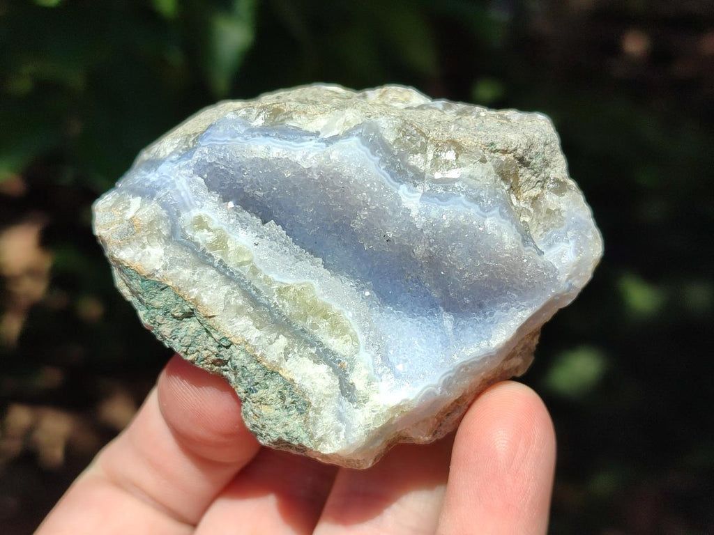 Natural Blue Lace Agate Geode Specimens x 12 From Nsanje, Malawi - Toprock Gemstones and Minerals 